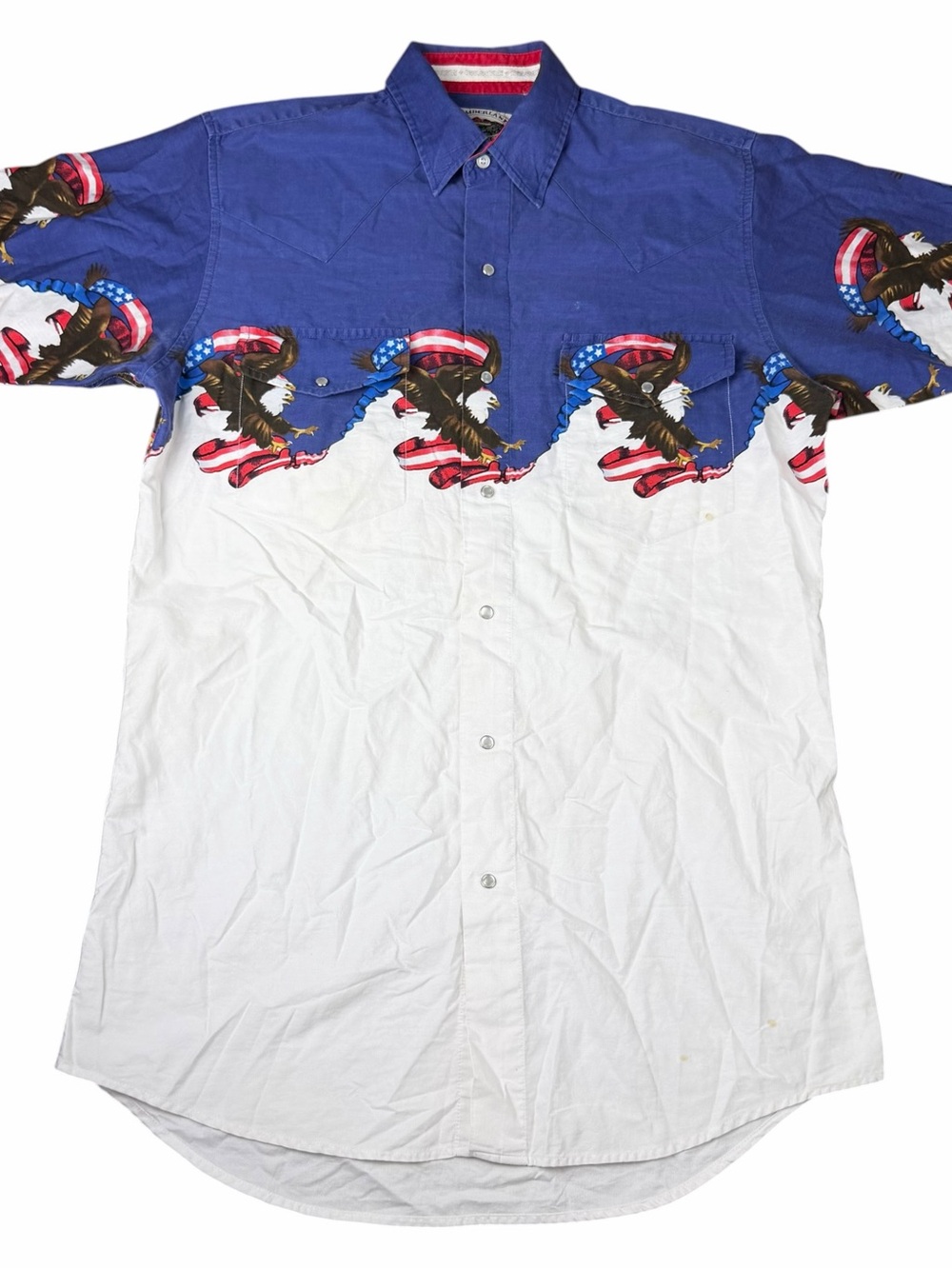 Vintage USA Eagle American Pearl Snap Western Shirt Cumberland Outfitters Medium